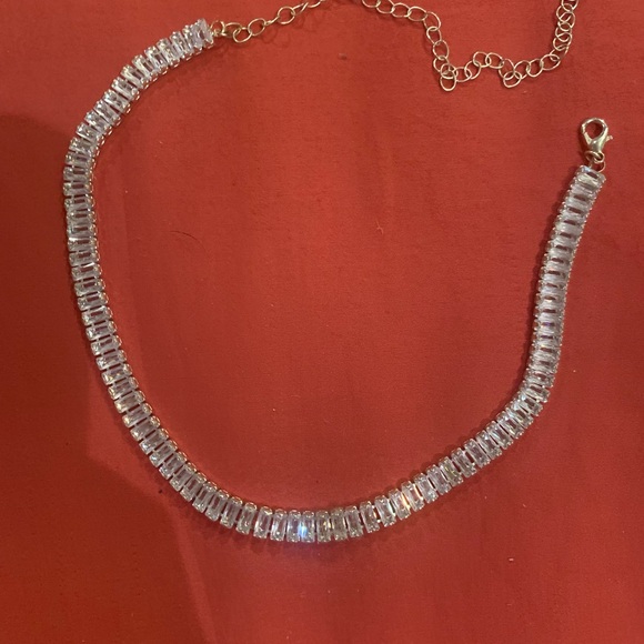 Jewelry - Baguette Crystal Choker Necklace